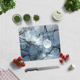 DECORITA Gece Desen | Cam Kesme Tahtası (29cm x 34cm)