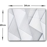 Decorita Gümüş Desen | Cam Kesme Tahtası - Cam Kesme Tablası | 29cm x 34cm - 32 cm