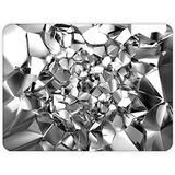 DECORITA Gümüş Kristal | Cam Kesme Tahtası (30cm x 40cm)