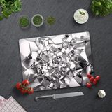Decorita Gümüş Kristal | Cam Kesme Tahtası - Cam Kesme Tablası | 30cm x 40cm - 30 x 40 cm