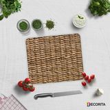 Decorita Hasır Görünümlü | Cam Kesme Tahtası - Cam Kesme Tablası | 29cm x 34cm - 29 x 34 cm
