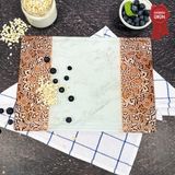 Decorita Kanallı Cam Kesme Tahtası - Cam Kesme Tablası | Arabesk Desen | 25cm x 35cm | Patentli Ürün
