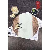 Decorita Kanallı Cam Kesme Tahtası - Cam Kesme Tablası | Arabesk Desen | Çap32cm | Patentli Ürün