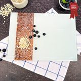 Decorita Kanallı Cam Kesme Tahtası - Cam Kesme Tablası | Arabesk Tek Şerit Desen | 25cm x 35cm | Patentli Ürün