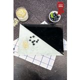 Decorita Kanallı Cam Kesme Tahtası - Cam Kesme Tablası | Black or White | 25cm x 35cm | Patentli Ürün