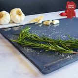 Decorita Kanallı Cam Kesme Tahtası - Cam Kesme Tablası | Füme Cam | 25cm x 35cm | Patentli Ürün