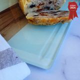 Decorita Kanallı Cam Kesme Tahtası - Cam Kesme Tablası | Şerit Ahşap Görünüm | 25cm x 35cm | Patentli Ürün - Kahverengi