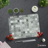 Decorita Karakalem Çizim | Cam Kesme Tahtası - Cam Kesme Tablası | 30cm x 40cm - 30 x 40 cm
