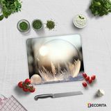 Decorita Kış Küresi Desenli | Cam Kesme Tahtası - Cam Kesme Tablası | 29cm x 34cm - 29 x 34 cm