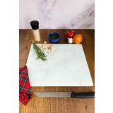 Decorita Klasik Mermer Desenli | Cam Kesme Tahtası - Cam Kesme Tablası | 29cm x 34cm