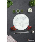 Decorita Klasik Mermer Desenli | Cam Kesme Tahtası - Cam Kesme Tablası | Çap 32cm