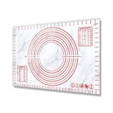 Decorita Klasik Mermer Görünümlü Cam 40x60 cm Hamur Açma Matı