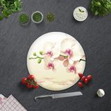 Decorita Krem Orkide | Cam Kesme Tahtası - Cam Kesme Tablası | Çap 32cm - 32 cm