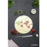 Decorita Krem Orkide | Cam Kesme Tahtası - Cam Kesme Tablası | Çap 32cm