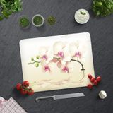 DECORITA Krem Orkide Desen| Cam Kesme Tahtası (30cm x 40cm)