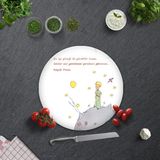 Decorita Küçük Prens Desenli | Cam Kesme Tahtası - Cam Kesme Tablası | - 32 cm
