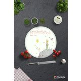 Decorita Küçük Prens Desenli | Cam Kesme Tahtası - Cam Kesme Tablası | Çap 32cm