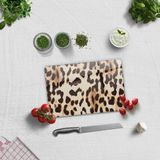 Decorita Leopar Desen | Cam Kesme Tahtası - Cam Kesme Tablası | - 20 x 30 cm