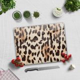 Decorita Leopar Desen | Cam Kesme Tahtası - Cam Kesme Tablası | - 30 x 40 cm