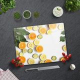 Decorita Limon Desenli | Cam Kesme Tahtası - Cam Kesme Tablası - 30 x 40 cm