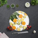 Decorita Limon Desenli | Cam Kesme Tahtası - Cam Kesme Tablası - 32 cm