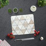 DECORITA Mandala Desen | Cam Kesme Tahtası (29cm x 34cm)
