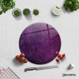 Decorita Mor Doku | Cam Kesme Tahtası - Cam Kesme Tablası | Çap32 cm