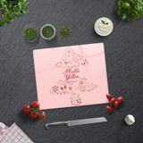 Decorita Mutlu Yıllar | Cam Kesme Tahtası - Cam Kesme Tablası | 29cm x 34cm - 29 x 34 cm