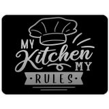 DECORITA My Kitchen My Rules | Cam Kesme Tahtası (20cm x 30cm)
