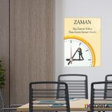 Decorita Okul | Cam Tablo | Saat ve Zaman| 30cm x 40cm