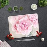 DECORITA Pembe Krizantem | Cam Kesme Tahtası (30cm x 40cm)