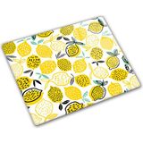 Decorita Sarı Limonlar | Cam Kesme Tahtası - Cam Kesme Tablası | - 29 x 34 cm