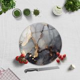 Decorita Stark Mermer Görünümlü Cam Kesme Tablası 32 cm