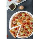 Decorita Taş Görünümlü | Orta Boy Pizza Servis Tabağı | Çap 32cm