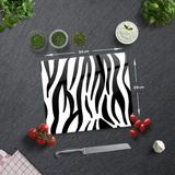 Decorita Zebra Desen | Cam Kesme Tahtası - Cam Kesme Tablası | - 29 x 34 cm