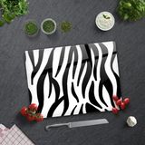 Decorita Zebra Desen | Cam Kesme Tahtası - Cam Kesme Tablası | - 30 x 40 cm