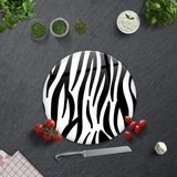 Decorita Zebra Desen | Cam Kesme Tahtası - Cam Kesme Tablası | - 32 cm
