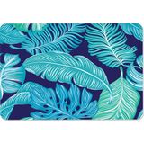 DecoritaMavi Tropik Yapraklar | Cam Kesme Tahtası - Cam Kesme Tablası | 20cm x 30cm - 20 x 30 cm