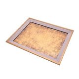 Decorium 47x37 Gold Ahşap Tepsi