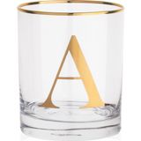 Decorium A Harfi 300 ml Viski Bardağı 9-01010612 - Şeffaf
