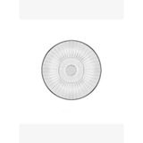 Decorium Accademia Platin Yaldızlı 21 cm Çukur Cam Tabak 9-01080028