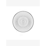 Decorium Accademia Platin Yaldızlı 26 cm Cam Tabak 9-01080027