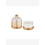 Decorium Aviva 13,3 cm 2 Parça Kapaklı Dekoratif Altın Cam Mum 9-03020022