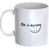 Decorium Be Happy 250 ml Kupa 9-01130166 - 001 - Beyaz