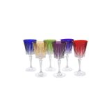 Decorium Beyaz Şarap Kadehi 6'lı Set, Empire M03500, Renkli