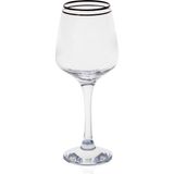 Decorium Black Line 6 Parça 400 ml Kırmızı Şarap Kadehi 9-01020335 - Şeffaf