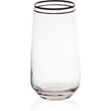 Decorium Black Line 6 Parça 480 ml Meşrubat Bardağı 9-01010609 - Şeffaf - 6 Adet
