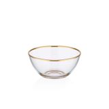 Decorıum Cam Kase 20 Cm Dalıa Altın M04187