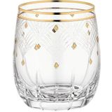 Decorium Camellia 24 Ayar Altın Yaldızlı 250 ml 6 Parça Cam Viski Bardağı 9-01010014