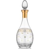 Decorium Camellia 24 Ayar Altın Yaldızlı 850 ml Cam Şarap Şişesi 9-01040004